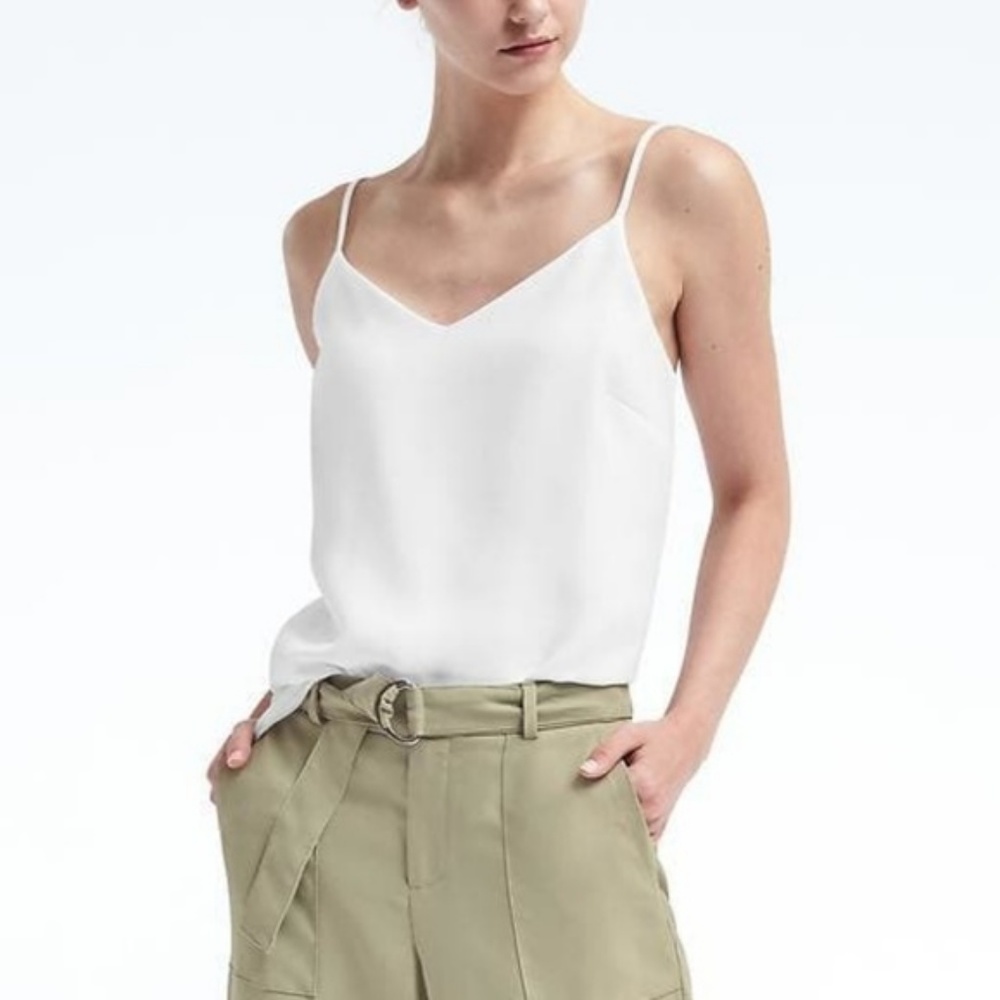Banana Republic White Cami/Tank Top